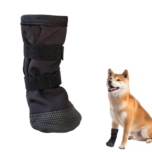 Pfotenschutz Hund Verletzung, Hundeschuhe bei Verletzungen, Haustierwunden Verhindern Lecken,Atmungsaktiv,Weich,Biss,Nässe Und Infektion, Für Den Heilungsschutz Nach Chirurgischen Eingriffen(S) von BCYSNR