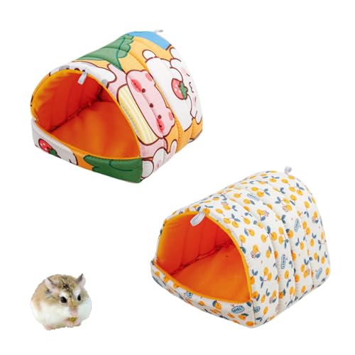 BDBFPAN 2 Stück Meerschweinchen Bett, Meerschweinchen Haus,Hamster, Chinchilla, Igel, Gemütliches Schlafnest Und Spielbereich von BDBFPAN