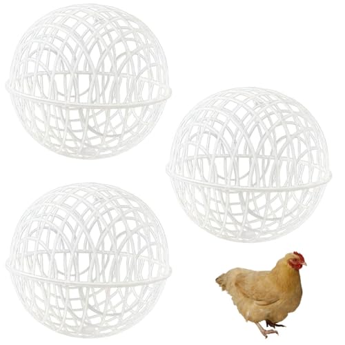 Hühnerkugelkäfig, Hühnerkugelkäfig for Rollen, Hühnerstallkugel, mobiles rundes Geflügelgehege, Abnehmbarer Sicherheitskäfig for Haustiere for Küken, Kaninchen und Vögel(30cm/11.81in) von BDCPMT