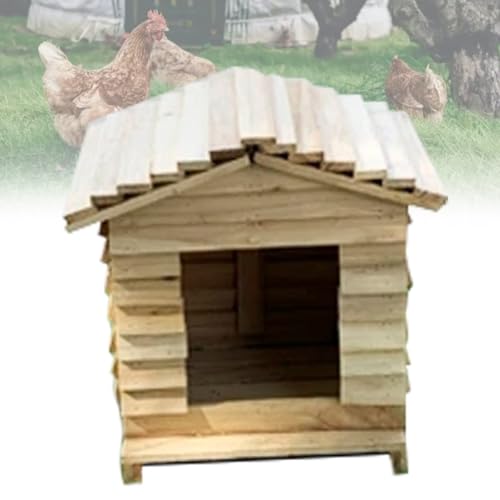 Komfortabler Hühnerstall for draußen, Entenhaus aus Holz, sportliche Hühnerställe, Kleiner begehbarer Entenkäfig for draußen, kann drinnen und draußen verwendet Werden(L) von BDCPMT