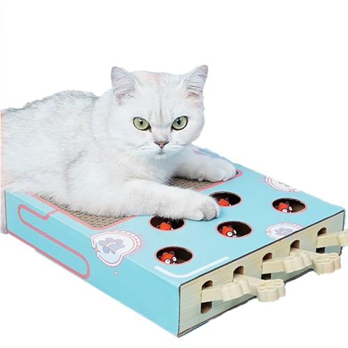 BDHI 1pc 3-in-1 Wellpappe Katze Scratcher Cat Scratching Board mit Premium Scratch Texturen Design Mehrzweck-Kratzpad für Indoor Katzen (Y229-1) von BDHI