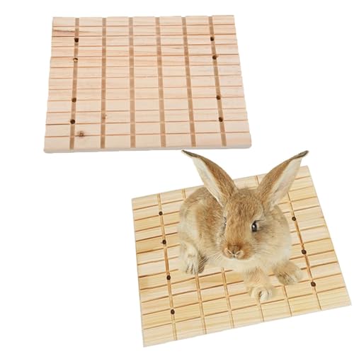 BDHI Y312-2 Kratzbrett für Haustiere, Kaninchen, Holz, quadratische Rillen, Schleifen, Kratzbrett, Spielzeug für Hamster, Chinchilla, Meerschweinchen, 2 Stück BDHI Y312-2 Kratzbrett für Haustiere, Kaninchen, Holz, quadratische Rillen, Schleifen, Kratzbrett, Spielzeug für Hamster, Chinchilla, Meerschweinchen, 2 Stück von BDHI