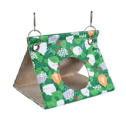 BDKMMS Vogelhängematte Papagei Hängebett Haus mit 2 Metallhaken Sommer Vogelhütte Nest für Sittiche Nymphensittiche Wellensittiche Wellensittiche Lovebird BDKMMS Vogelhängematte Papagei Hängebett Haus mit 2 Metallhaken Sommer Vogelhütte Nest für Sittiche Nymphensittiche Wellensittiche Wellensittiche Lovebird von BDKMMS
