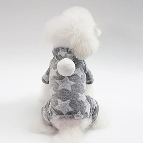 1 Stück Hundekleidung für kleine Hunde Katzen Herbst Winter Grau, L von BDSTT