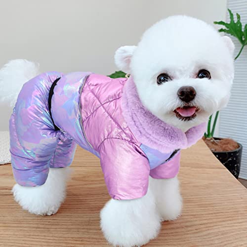 1 Stück Winter Haustier Hund Kleidung Hunde Warm Reflektierend-lila, 10 von BDSTT