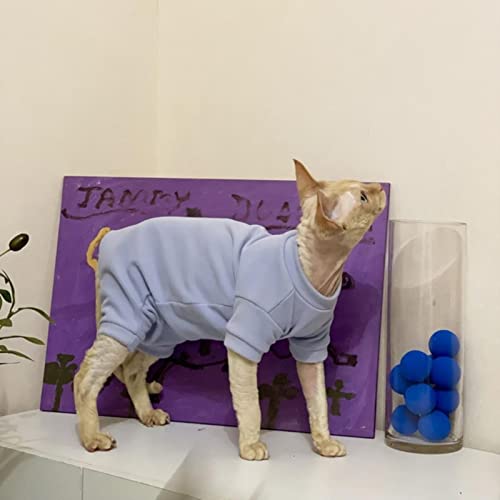 1 x Kleidung, weiches Fleece, für Kätzchen, Katze, warm, Blau, XXL von BDSTT