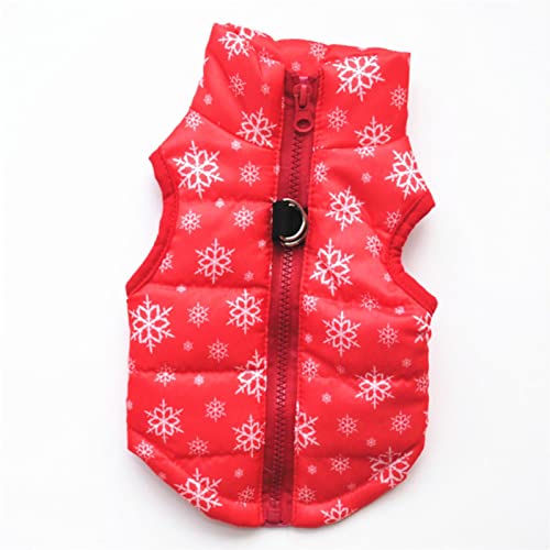 1 x Winter-Hundekleidung für kleine Hunde, warm, Rot, Größe XS von BDSTT