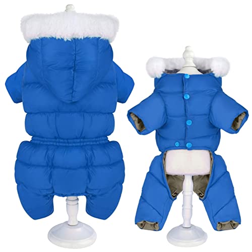 1 x Winterkleidung für Hunde, warm, wasserdicht, Blau, Größe 10 von BDSTT