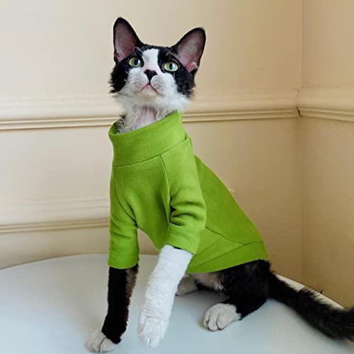 1 x weicher Schlafanzug für Kätzchen, Katzen, warm, für kleine Hunde, Grün, Größe L von BDSTT