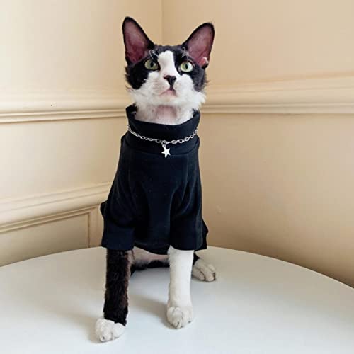 1 x weicher Schlafanzug für Kätzchen, Katzen, warm, für kleine Hunde, Schwarz, Größe XS von BDSTT