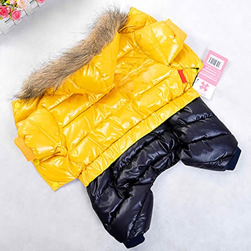 Winter-Hundekleidung für kleine Hunde, wasserdicht, Gelb, 1 Stück von BDSTT