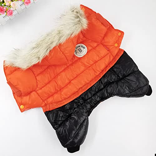 Winter-Hundekleidung für kleine Hunde, wasserdicht, Orange, 16 Stück von BDSTT