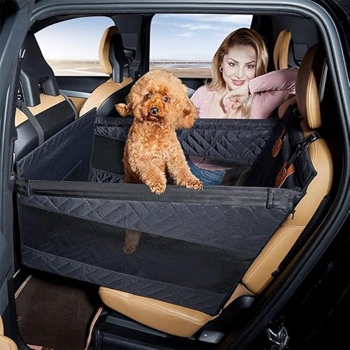 Schutzpolster Haustiere Autositze von für Mini Paceman (R61) 2011-2016 Non-Sliding-Cup-Holder,PU Leder LuxuriöS Faltbar Wasserdicht rutschfest Langlebig Reisezubehör,A/Black-A/Big von BDVIK