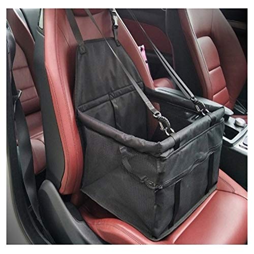 Autositz für Hunde Haustier Hund Auto Träger Sitzbeutel wasserdichte Korb Falten Hängematte Pet Carriers Tasche for kleine Katze Hunde Sicherheit Reisendes Mesh (Color : 1, Size : 40x30x25 cm) von BDXMKS