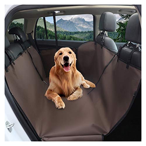 Autositz für Hunde wasserdichte Haustier Hund Träger hinten Rücken Pet Hund Auto Sitzbezug Transportsitz Kissen Hängematte for Pet Hundewelpen Katze (Color : E(Double Seats), Size : 130x150x55cm) von BDXMKS