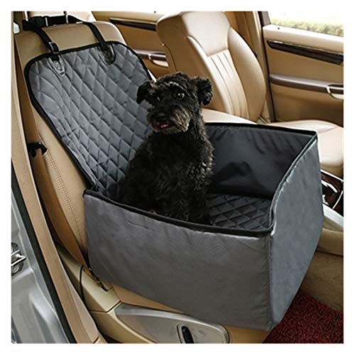 Autositz für Hunde wasserdichte Reise 2 in 1 Träger for Hunde Falten Dicke Haustier Katze Hund Auto Booster Sitzbezug Outdoor Pet Bag Hängematte (Color : Grey, Size : M) von BDXMKS