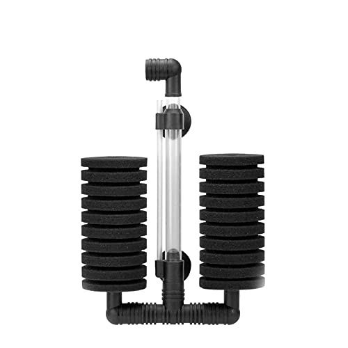 BE-TOOL Aquarium Biochemischer Schwammfilter, Leiser Tauchschaum Doppelschwammfilter Schwamm Aquarium Schaumstofffilter, Schwarz BE-TOOL Aquarium Biochemischer Schwammfilter, Leiser Tauchschaum Doppelschwammfilter Schwamm Aquarium Schaumstofffilter, Schwarz von BE-TOOL