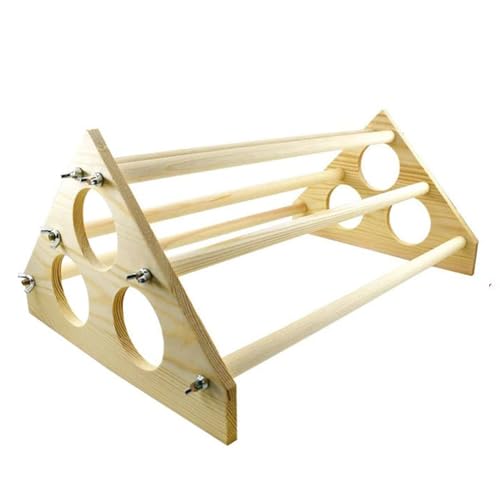 BEAHING Hühnerbrot, Hühnchen -Barsch Holzbroherer wiederverwendbares Rast -Rast -Raststangen Multifunktionales Spielzeug für Coop -Babyküken, Hühner Training 16.1 * 10, 6 * 7, 1 Zoll von BEAHING