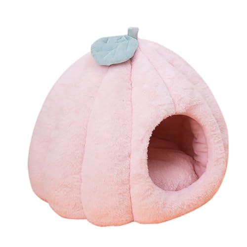 BEAHING Katzenhöhlenbett, Kürbis -Form -Haustierbett Katzenzeltbett mit abnehmbaren Kissen warme Höhle für Katzen Winter, 40x40 cm BEAHING Katzenhöhlenbett, Kürbis -Form -Haustierbett Katzenzeltbett mit abnehmbaren Kissen warme Höhle für Katzen Winter, 40x40 cm von BEAHING