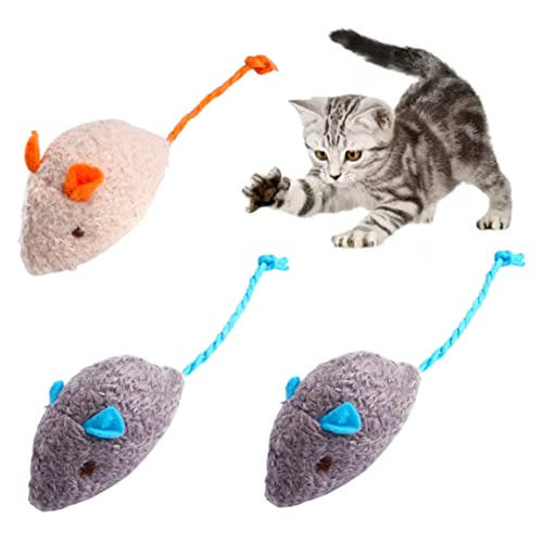 BEAHING Katzenmäuse Spielzeug Weiche Katzenminze Maus realistische Maus -Plüsch -Spielzeugjackjäger für Katze, die Kauenzähne putzen 3pcs Katzen Interaktives Spielzeug BEAHING Katzenmäuse Spielzeug Weiche Katzenminze Maus realistische Maus -Plüsch -Spielzeugjackjäger für Katze, die Kauenzähne putzen 3pcs Katzen Interaktives Spielzeug von BEAHING