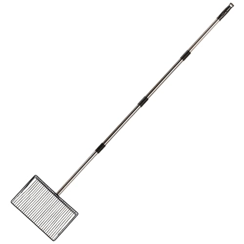 BEAHING Katzenstreu Schaufel 4 Abschnitt 19-59.5 Einstellbarer Ersatz 7mm Mesh Müllsschaufel, Mehrzweck für Hühnerkot, Hühnerkotschaufel von BEAHING