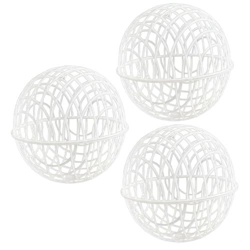 Hühnerkugel, Hühnerball -Käfig 3pcs 8 hohl aus weiße Plastik -Rollbälle Käfig für Außen von BEAHING