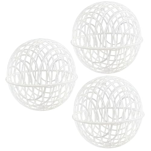 Hühnerkugel, Hühnerkugel Cage 3pcs 8 hohl aus weiße Plastik -Rollbälle Käfig für Außen von BEAHING