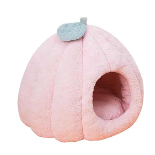 Katzenbetten, Katzenhöhlenbett, Kürbis -Form -Haustier -Katzenzelt -Bett -Haus mit abnehmbarem Kissen warme Höhle für Katzen Winter, 40x40 cm Katzenbetten, Katzenhöhlenbett, Kürbis -Form -Haustier -Katzenzelt -Bett -Haus mit abnehmbarem Kissen warme Höhle für Katzen Winter, 40x40 cm von BEAHING