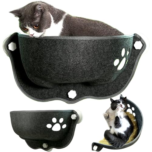 Katzenfensterbett, Saugbecher Katzenbett Fenster 20 x 11 x 11 Halbmondform Katze Fenster Hängematte waschbarer Katzenauto Hängematte weiche Katzenliegestuhl zum Aussehen, Katzenauto-Hängematte Katzenfensterbett, Saugbecher Katzenbett Fenster 20 x 11 x 11 Halbmondform Katze Fenster Hängematte waschbarer Katzenauto Hängematte weiche Katzenliegestuhl zum Aussehen, Katzenauto-Hängematte von BEAHING