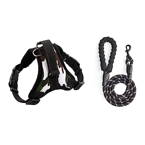 BEALIFE Geschirr und Leine, Metall D Ring, verstellbares Weste Traktionsseil für große, mittelgroße Hunde mit PU Griff, S BEALIFE Geschirr und Leine, Metall D Ring, verstellbares Weste Traktionsseil für große, mittelgroße Hunde mit PU Griff, S von BEALIFE