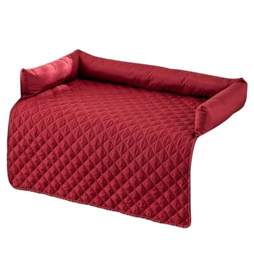 BEALIFE Sofa Hundematratze und langlebig für alle Hunderassen Hundehaustierbettdecke Matte Polyester Hundesofa Couchbezug Stilvoll , Rot von BEALIFE