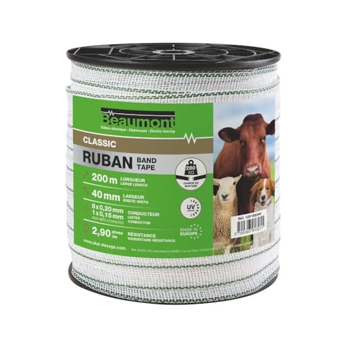 Beaumont Zaunband 40 mm, weiß/grün von BEAUMONT