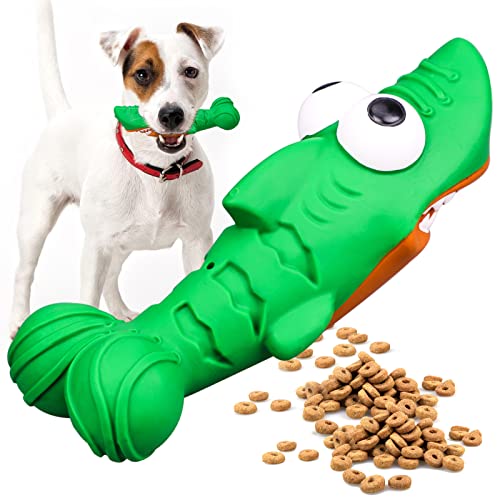 Hundespielzeug Unzerstörbares, Hunde kauspielzeug für mittelgroße Hunde, Robuster Hundespielzeug für Hundezähne putzen, Interaktives Naturkautschuk-Hundespielzeug-Grün von BEAUTLOHAS.
