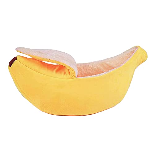 BEAUTYBIGBANG Katzenhaus Bananen Bett flaumig warm weicher plüsch Bett Banane geformt Haustier liefert Liegematte für Katzen Kaninchen kleine Hunde BEAUTYBIGBANG Katzenhaus Bananen Bett flaumig warm weicher plüsch Bett Banane geformt Haustier liefert Liegematte für Katzen Kaninchen kleine Hunde von BEAUTYBIGBANG