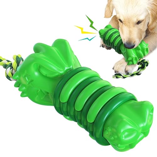 BEAUTYBIGBANG Unzerstörbares Hundekauspielzeug kauen Spielzeug quietschend Ungiftiges Kauspielzeug für Hunde aus Naturkautschuk, Quietschendes Hundespielzeug Macht beim Schütteln komische Geräusche von BEAUTYBIGBANG