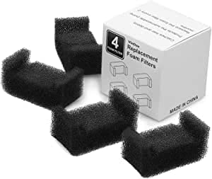 Zewool 4 Stück Schwammfilter für Katzenbrunnen Ersatz Haustier Brunnen Schaum Filter Katze Trinkbrunnen Schwamm Schaum Filter für Haustier Hund Katze Brunnen von BEAUTYBIGBANG