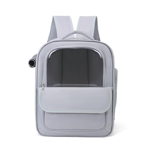 BEAUTYC Katzenrucksack Haustier Im Freien Tragbare Transparente Katzentasche, Atmungsaktiver Katzenrucksack, Große Kapazität-Grau BEAUTYC Katzenrucksack Haustier Im Freien Tragbare Transparente Katzentasche, Atmungsaktiver Katzenrucksack, Große Kapazität-Grau von BEAUTYC