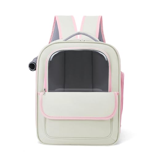 BEAUTYC Katzenrucksack Haustier Im Freien Tragbare Transparente Katzentasche, Atmungsaktiver Katzenrucksack, Große Kapazität-Pulver BEAUTYC Katzenrucksack Haustier Im Freien Tragbare Transparente Katzentasche, Atmungsaktiver Katzenrucksack, Große Kapazität-Pulver von BEAUTYC