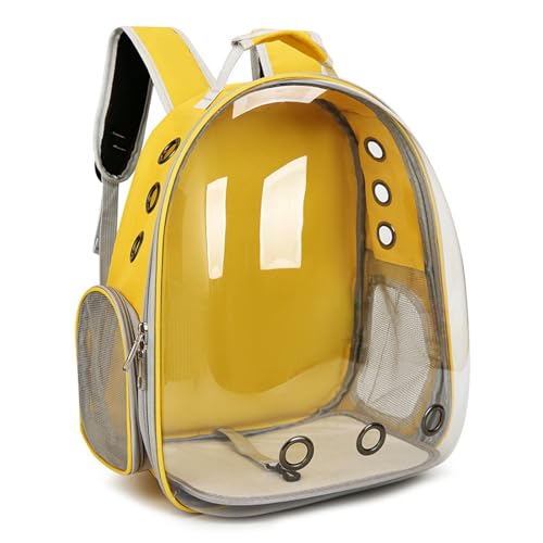 BEAUTYC Katzenrucksack Haustier Rucksack Tragbare Transparente Raumkabine Haustiertasche Für Den Ausgang-Gelb BEAUTYC Katzenrucksack Haustier Rucksack Tragbare Transparente Raumkabine Haustiertasche Für Den Ausgang-Gelb von BEAUTYC