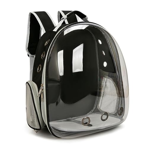 BEAUTYC Katzenrucksack Haustier Rucksack Tragbare Transparente Raumkabine Haustiertasche Für Den Ausgang-Schwarz von BEAUTYC