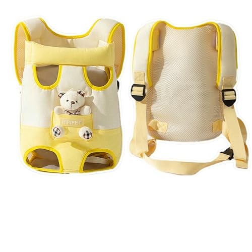 BEAUTYC Katzenrucksack Hund Brusttasche, Katzentasche, Outdoor-Tasche, Hund Rucksack-Gelb-M BEAUTYC Katzenrucksack Hund Brusttasche, Katzentasche, Outdoor-Tasche, Hund Rucksack-Gelb-M von BEAUTYC