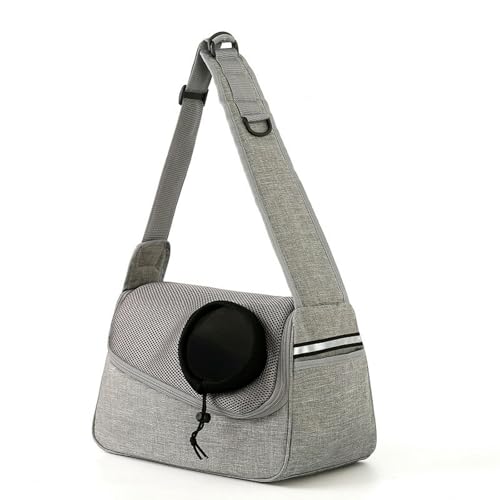 BEAUTYC Katzenrucksack Hund Und Katze Eine Schulter Crossbody Haustiertasche, Wasserdicht, Atmungsaktive, Tragbare Katzentasche Für Outdoor-Reisen-Hellgrau BEAUTYC Katzenrucksack Hund Und Katze Eine Schulter Crossbody Haustiertasche, Wasserdicht, Atmungsaktive, Tragbare Katzentasche Für Outdoor-Reisen-Hellgrau von BEAUTYC