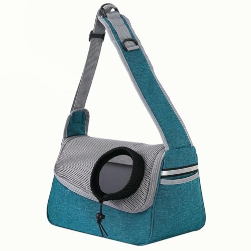 BEAUTYC Katzenrucksack Hund Und Katze Eine Schulter Crossbody Haustiertasche, Wasserdicht, Atmungsaktive, Tragbare Katzentasche Für Outdoor-Reisen-Himmelsblau BEAUTYC Katzenrucksack Hund Und Katze Eine Schulter Crossbody Haustiertasche, Wasserdicht, Atmungsaktive, Tragbare Katzentasche Für Outdoor-Reisen-Himmelsblau von BEAUTYC