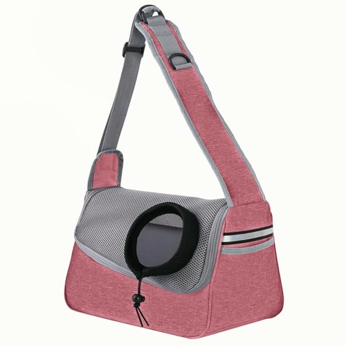 BEAUTYC Katzenrucksack Hund Und Katze Eine Schulter Crossbody Haustiertasche, Wasserdicht, Atmungsaktive, Tragbare Katzentasche Für Outdoor-Reisen-Lichtpulver BEAUTYC Katzenrucksack Hund Und Katze Eine Schulter Crossbody Haustiertasche, Wasserdicht, Atmungsaktive, Tragbare Katzentasche Für Outdoor-Reisen-Lichtpulver von BEAUTYC
