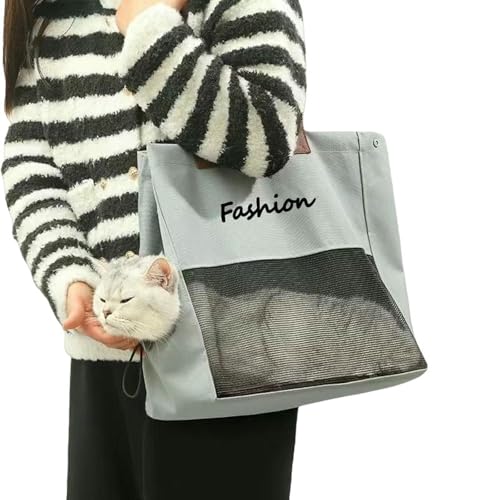 BEAUTYC Katzenrucksack Katzentasche Für Den Gebrauch Im Freien, Tragbare Eine Schulter Atmungsaktive Handtasche, Haustier Rucksack Tragen-Tinte Grau BEAUTYC Katzenrucksack Katzentasche Für Den Gebrauch Im Freien, Tragbare Eine Schulter Atmungsaktive Handtasche, Haustier Rucksack Tragen-Tinte Grau von BEAUTYC
