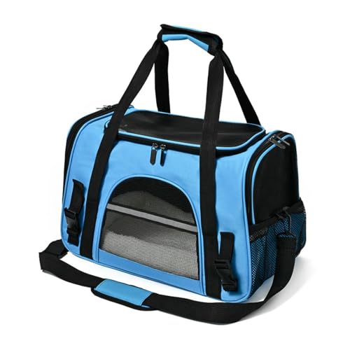 BEAUTYC Katzenrucksack Tragbare Outdoor Tragbare Eine Schulter Diagonale Kreuz Haustier Box, Klappbare Transparente Katze Und Hundetasche von BEAUTYC