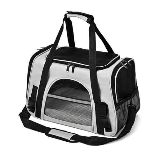 BEAUTYC Katzenrucksack Tragbare Outdoor Tragbare Eine Schulter Diagonale Kreuz Haustier Box, Klappbare Transparente Katze Und Hundetasche von BEAUTYC