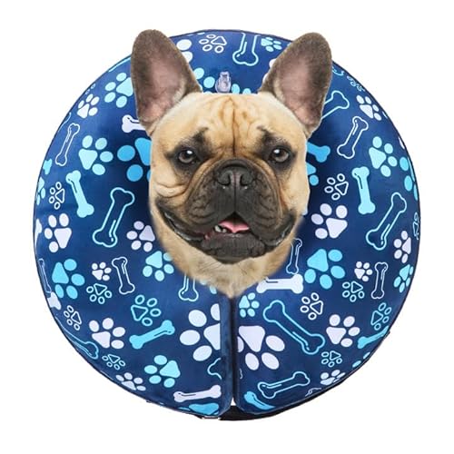 BEAUTYZOO Aufblasbares Hundekegel-Halsband, Genesungs-Hundekegel nach Operationen, verstellbares aufblasbares Donut-Halsband, Haustier-Genesungshalsband für Hunde, Marineblau, Größe M BEAUTYZOO Aufblasbares Hundekegel-Halsband, Genesungs-Hundekegel nach Operationen, verstellbares aufblasbares Donut-Halsband, Haustier-Genesungshalsband für Hunde, Marineblau, Größe M von BEAUTYZOO
