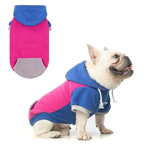 BEAUTYZOO Fleece-Hunde-Kapuzenpullover mit Tasche und Loch für die Leine, dehnbar, für kleine, mittelgroße und große Hunde, Kleidung für Herbst, Winter, kalte Tage, warme Designer-Hundejacken, BEAUTYZOO Fleece-Hunde-Kapuzenpullover mit Tasche und Loch für die Leine, dehnbar, für kleine, mittelgroße und große Hunde, Kleidung für Herbst, Winter, kalte Tage, warme Designer-Hundejacken, von BEAUTYZOO
