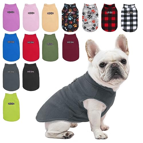 BEAUTYZOO Fleeceweste Pullover Winterjacke für Kleine und Mittelgroße Hunde Mit D-Ring Leine Kaltwettermantel Hoodie XS S M Junge oder Mädchen von BEAUTYZOO